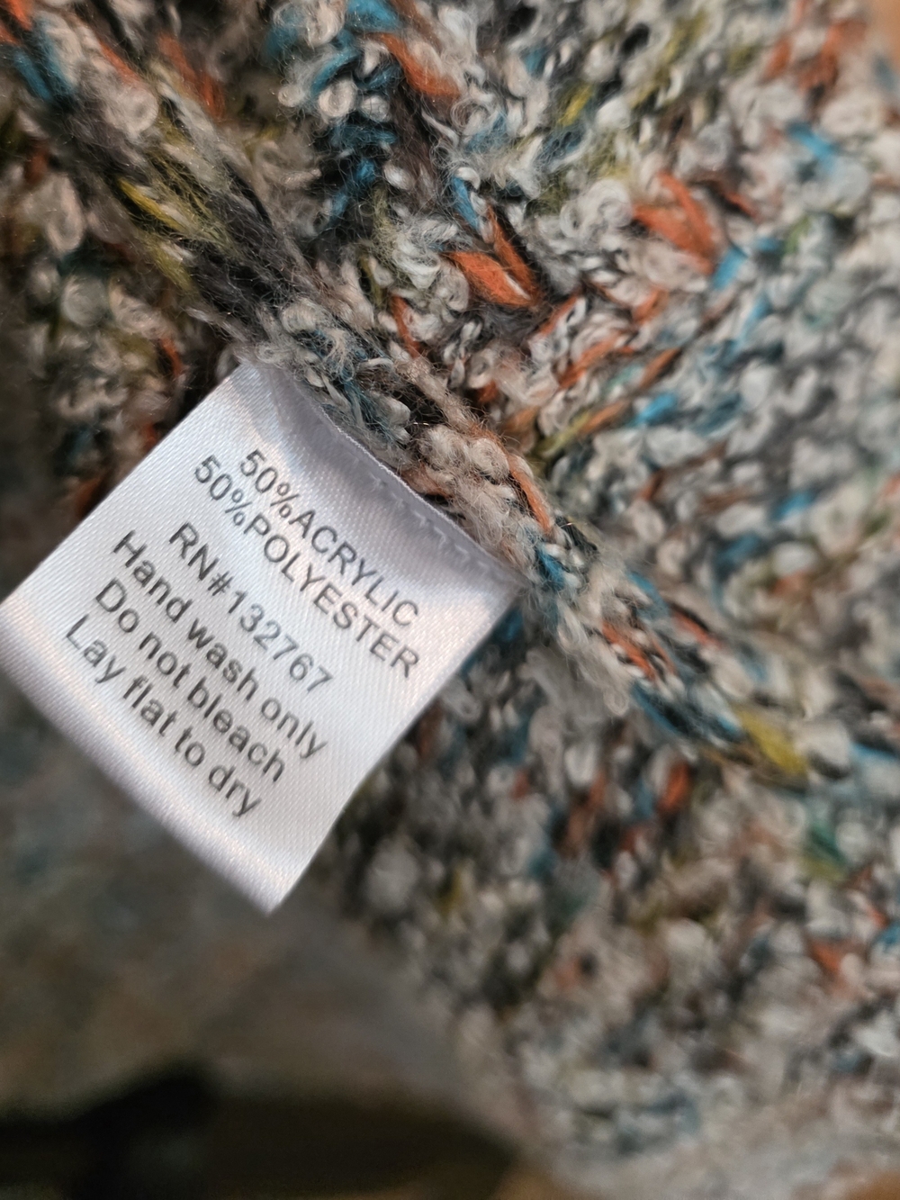 Multicolor Open-Front Knit Cardigan-NWT - Picture 5 of 5